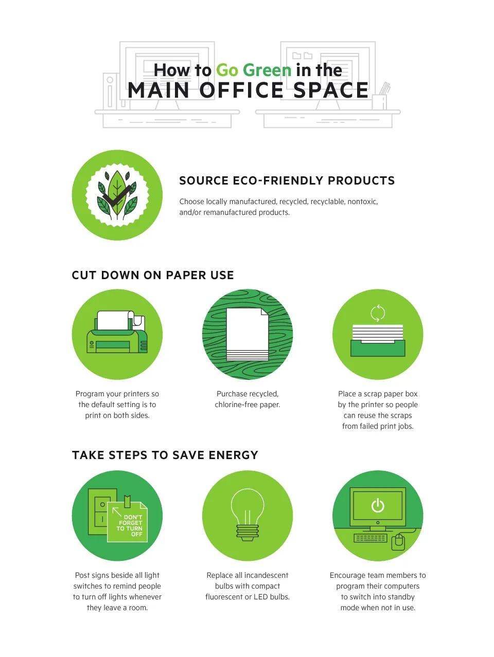 How to Go Green in the Main Office Space